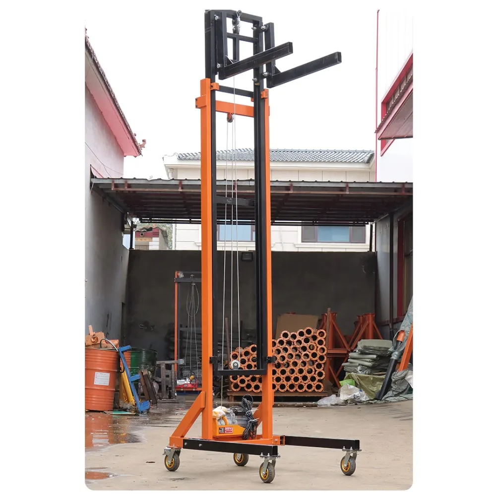Electric brick loading machine mobile lift construction site loading machine fire pipe installation hoist fully automatic