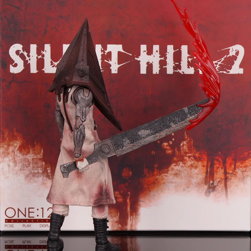 

Silent Hill Mezco One 12 Red Pyramid Head Large Iron Head Triangle Head Game Figure Mobile Doll Model Desktop Ornament Toy Gifts