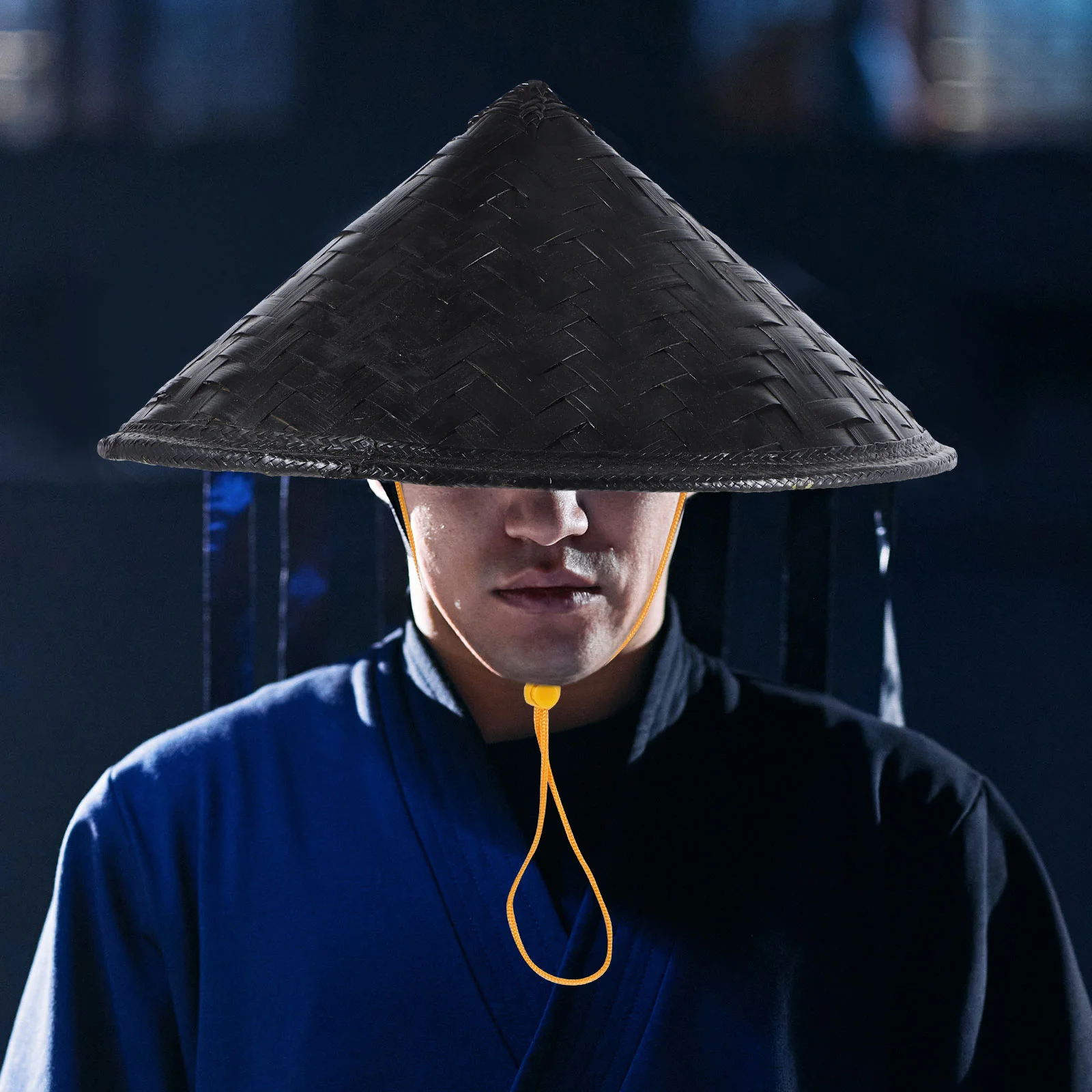 Hat Samurai Straw Ninja Chinese Cosplay Japanese Rice Asian Bamboo Conical Hats Party Farmer Cone Decor Cap Decorative