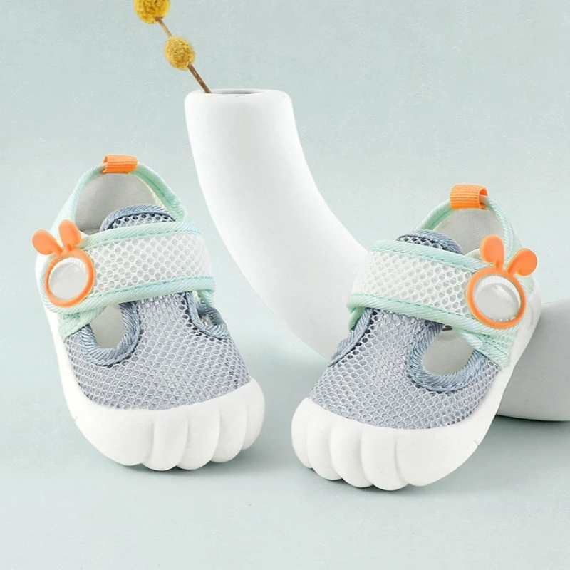 Summer Baby Walking Shoe 2026new Minimalist Soft Single Shoe Young Child Casual Baby Anti Slip Cap Breathable Girl Walking Shoes