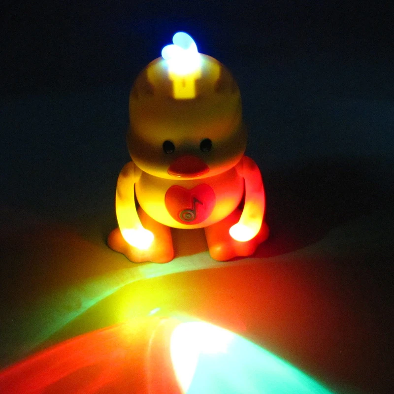 

Cartoon Electric Wiggling Duck with Cute Swing Movements Lighting Effects Party Favors and School Supplies UND Sale