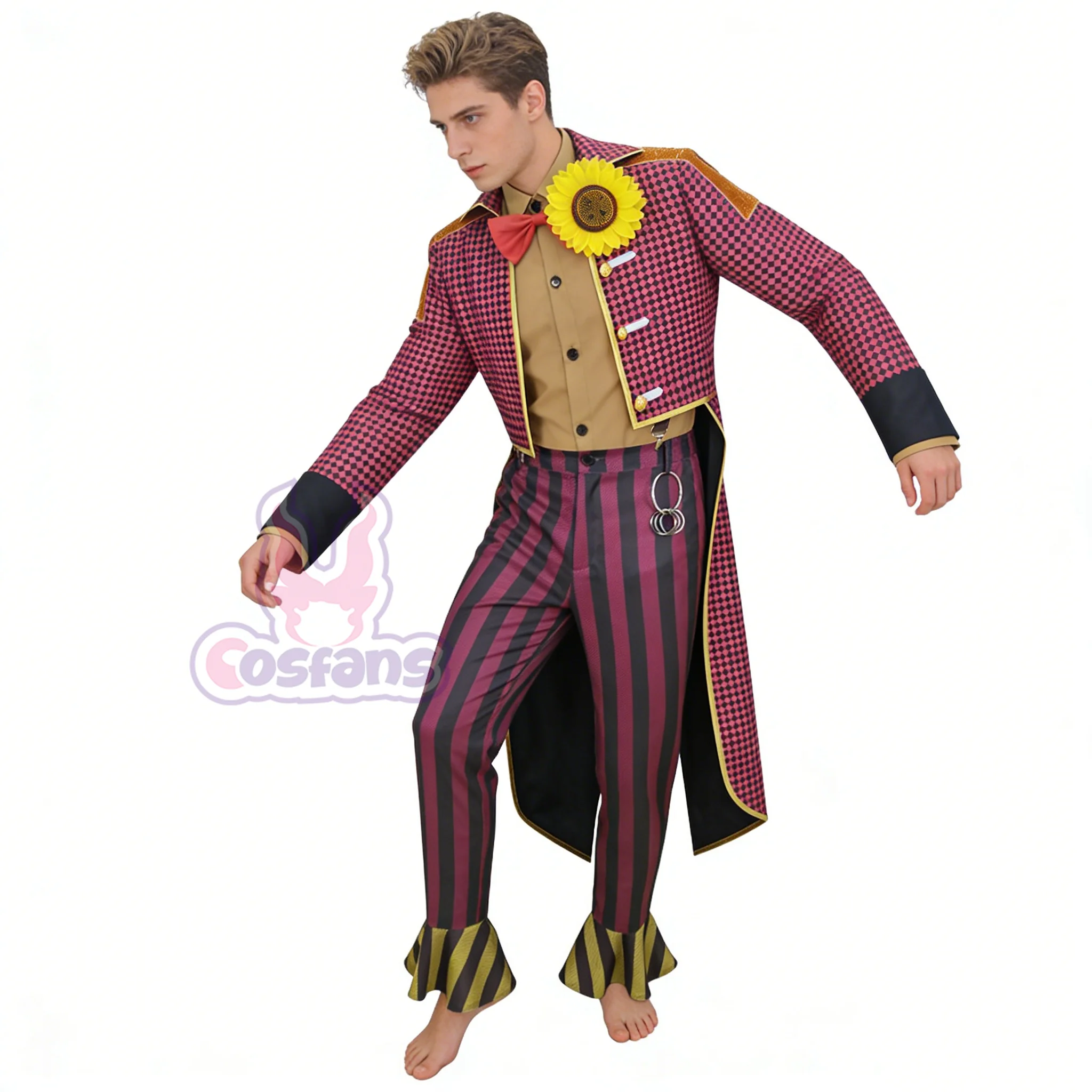 

THE CLOWN Cosplay Costumes Game Dead Daylight Role Play Uniform Halloween Carnival Party Outfit Men Medieval Danny Johnson Clown