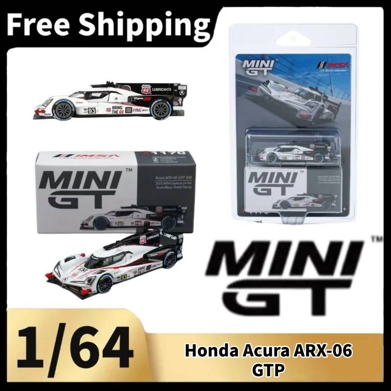 [In Stock] Mini GT 1/64 Honda Acura ARX-06 GTP IMSA Race Car, Static Diecast Collectible Model