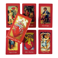 Valentines Day Tarot Cards Love A 78 Deck Family Gathering Divination Deck Oracle Board Playing Cards