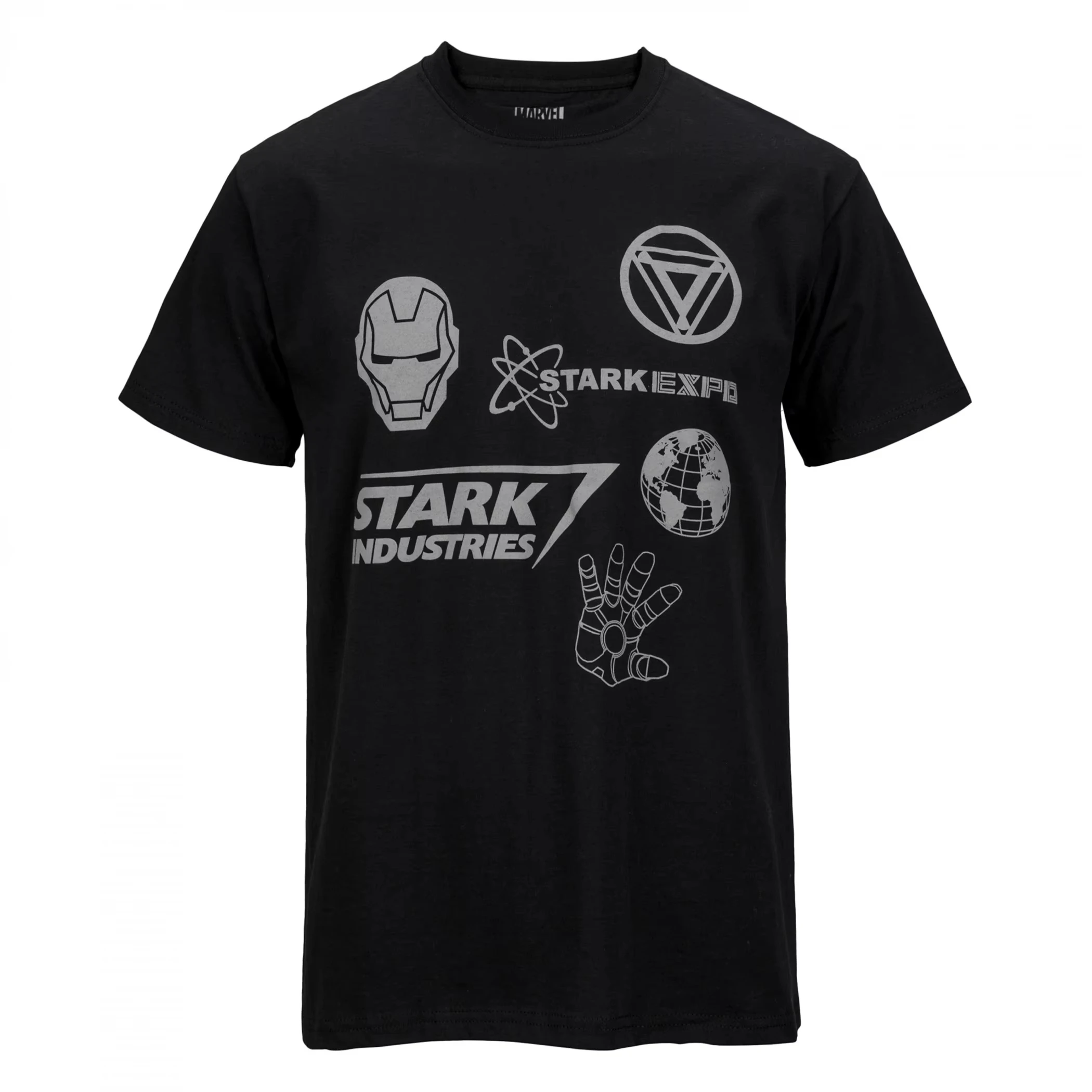 Marvel Avengers Super héros Iron Man Joint manches courtes sport décontracté demi manches confortable T-Shirt Iron Man haut à manches courtes