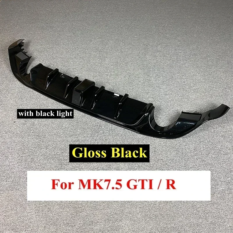 Voor Volkswagen Golf 7.5 Gti Mk7.5 Gti Tcr Auto Achterbumper Diffuser Achterzijde Splitter Spoiler Lip Voor Mk7.5 Golf 7.5 Standaard - afbeelding 1