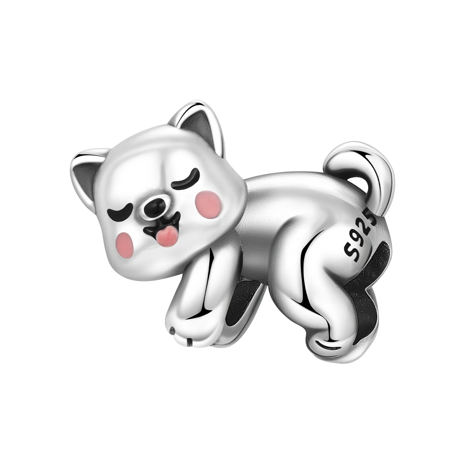 

CYMYSS Стерлингового Серебра 925 Спящая Собака Животные Подвески Подвески Бусины Подходит Браслеты DIY Вечерние Модные Подарки Ювелирные Изделия Аксессуар