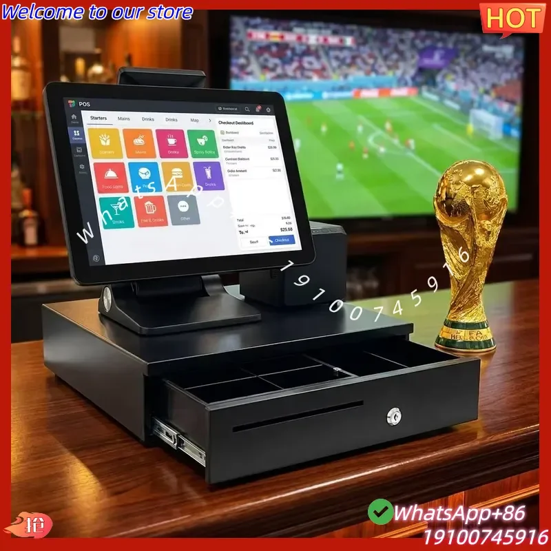 2026Hot POS System Efficient Cash Register Business Management Touch Screen Windows POS Terminal Printer All in One POS