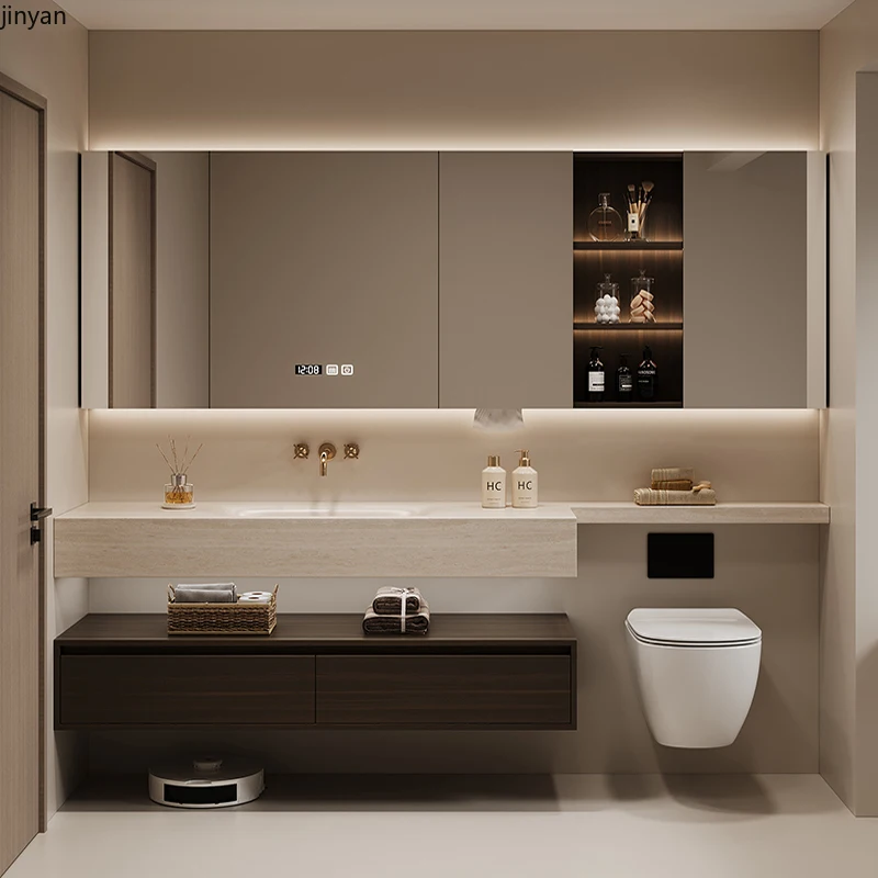 Luxury Drawers Bathroom Cabinet Organizer Storage Perfume Toilet Display Partitions Cupboard Modern Gabinete Hotel Furniture