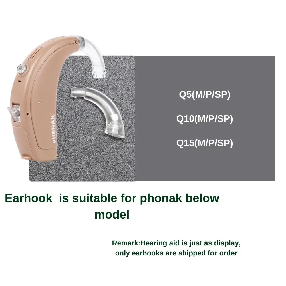 Phonak Earhook for Hearing Aids Phonak Q5 Q10 Q15 M P SP BTE Phonak Hearing Aid Earhook