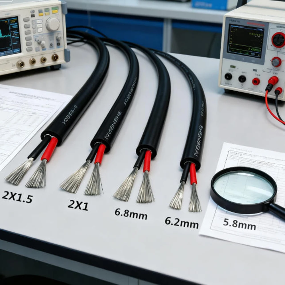 

2 Core 0.5mm2 High Temperature Silicone Rubber Sheathed Power Cable OD 5.8mm 50 Meters Insulationis Soft and Resists Soldering