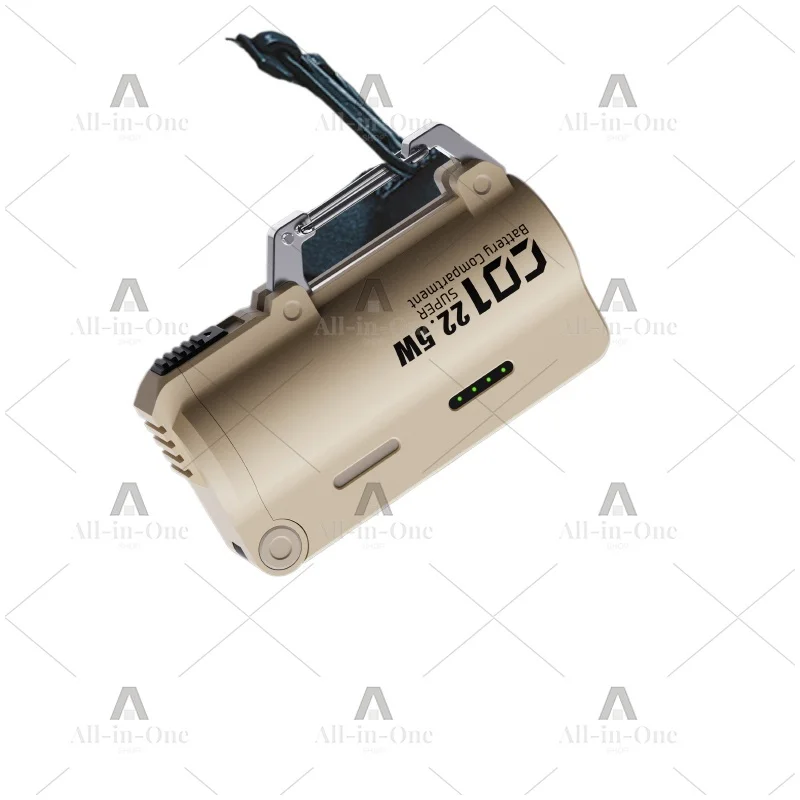 Mini portable outdoor power bank: 5000mAh, replaceable battery, powerful fast charging function