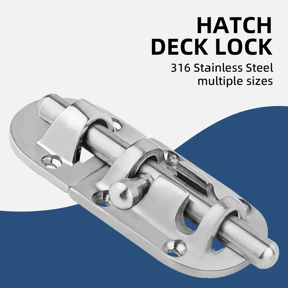 

AndyMarine 316 Stainless Steel Boat Door Window Lock Latch Slide Barrel Bolt Clasp 60mm 90mm 110mm Marine Accessories