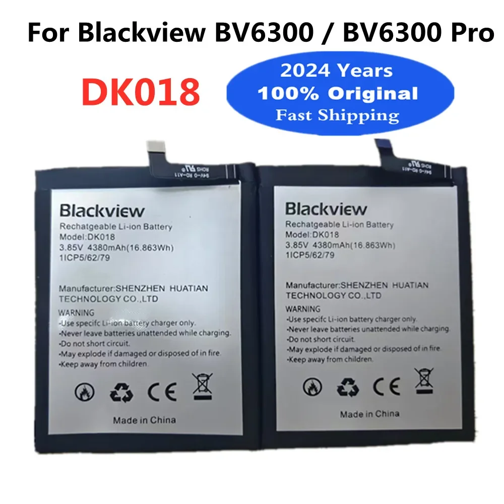 

Оригинальный аккумулятор 2024 года BV6300 DK018 для Blackview BV6300 Pro BV6300Pro, батареи 4380 мАч, 100% протестированный ремонт телефона