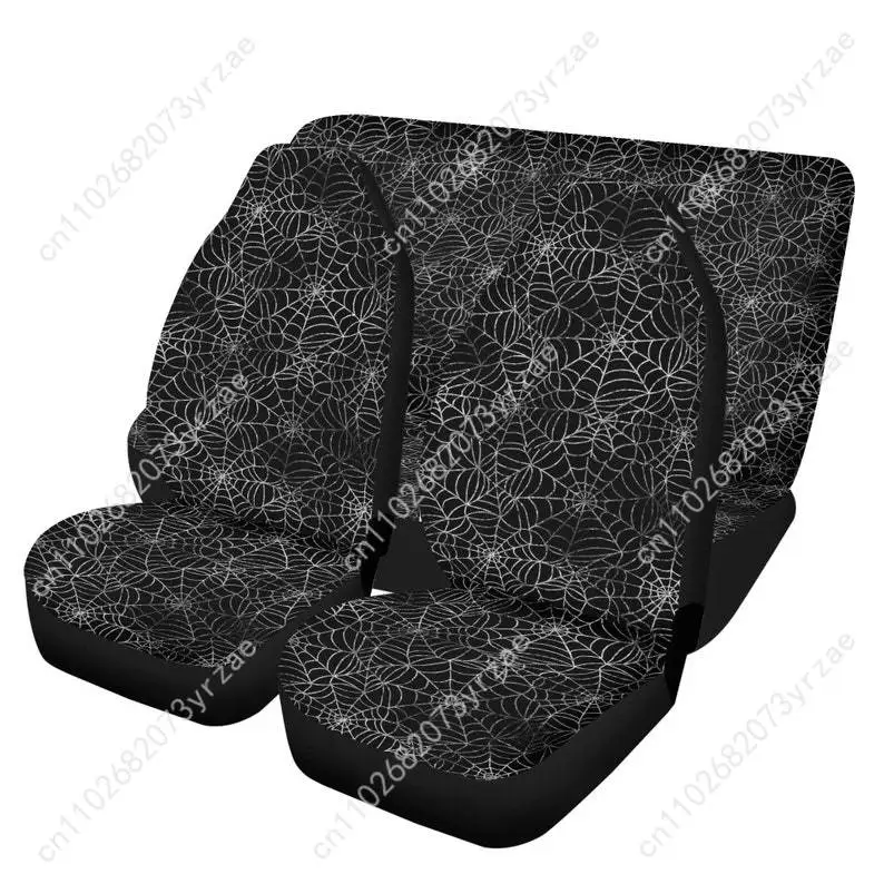 

Dark Spider Webs Car Seat Covers Universal Environmentally Friendly Interior Decorations Comfortable Breathable Car Seat Covers
