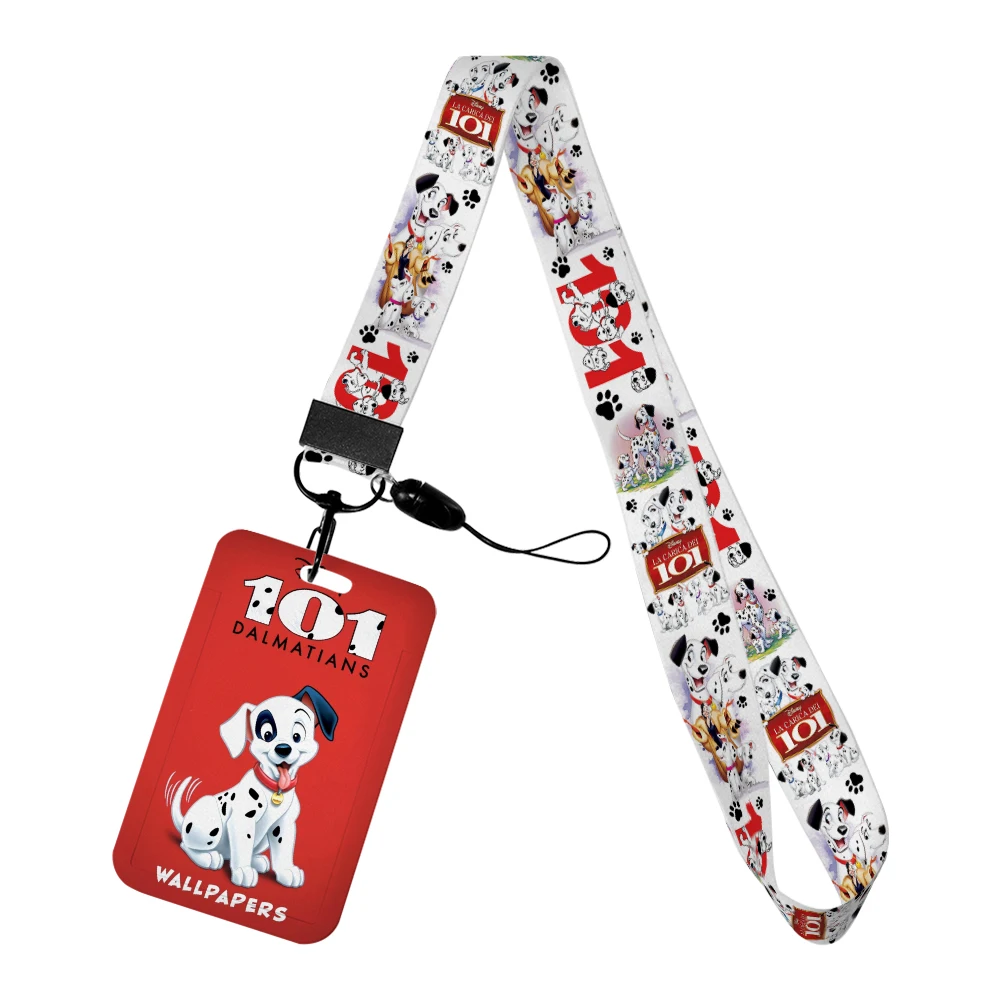 101 Dalmatiërs Nekkoord Lanyards Sleutelhanger Badge Houder Id-kaart Pass Hang Touw Lariat Lanyard voor Sleutelhangers Accessoires Cadeau