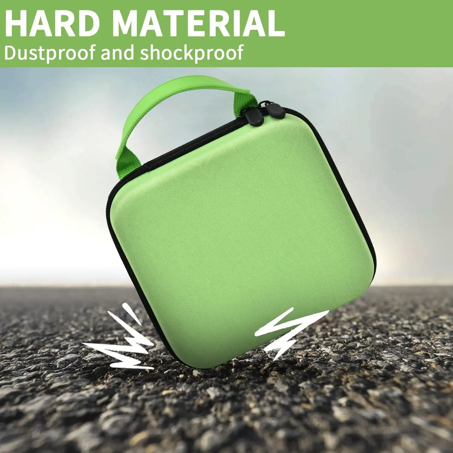 (العلبة فقط) حافظة متوافقة مع طابعة الملصقات الحرارية اللاسلكية NIIMBOT B21، حامل لصانع الملصقات بدون حبر وملصق الملصقات