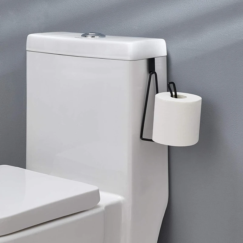 2 Stück über dem Tank Toiletten papier halter Toiletten papierrollen halter, schwarz für Bad organisatoren