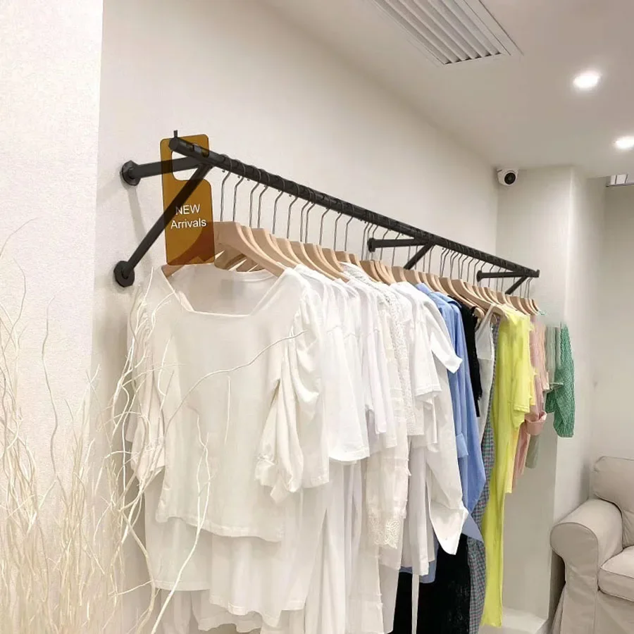 

Elegant Cloth Racks Selling Long Extended Design Heavy Large Anti Slip Boutique Office Clother Hanger Wall Cabide Home Furniture