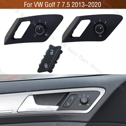 LHD For VW Golf 7 7.5 GTI GTD Rline E-Golf MK7 MK7.5 2013-2020 Mirror Folding Switch Knob Central Control Door Look Switch