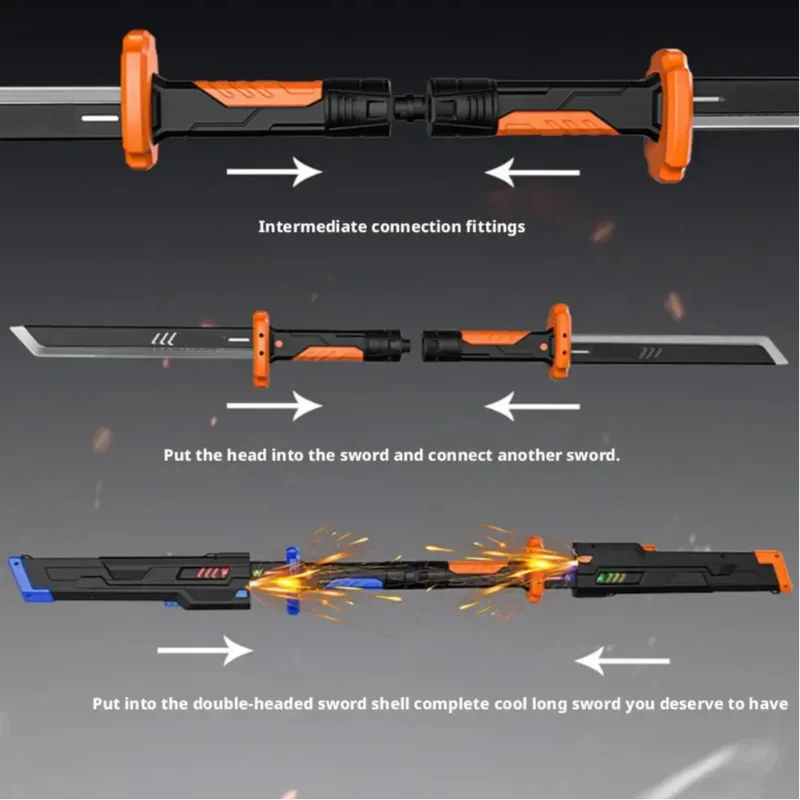 Lightsaber Colorful Glowing Sword Prop Red And Blue Saber Telescopic Laser Sword Roleplay Cosplay Cool Props