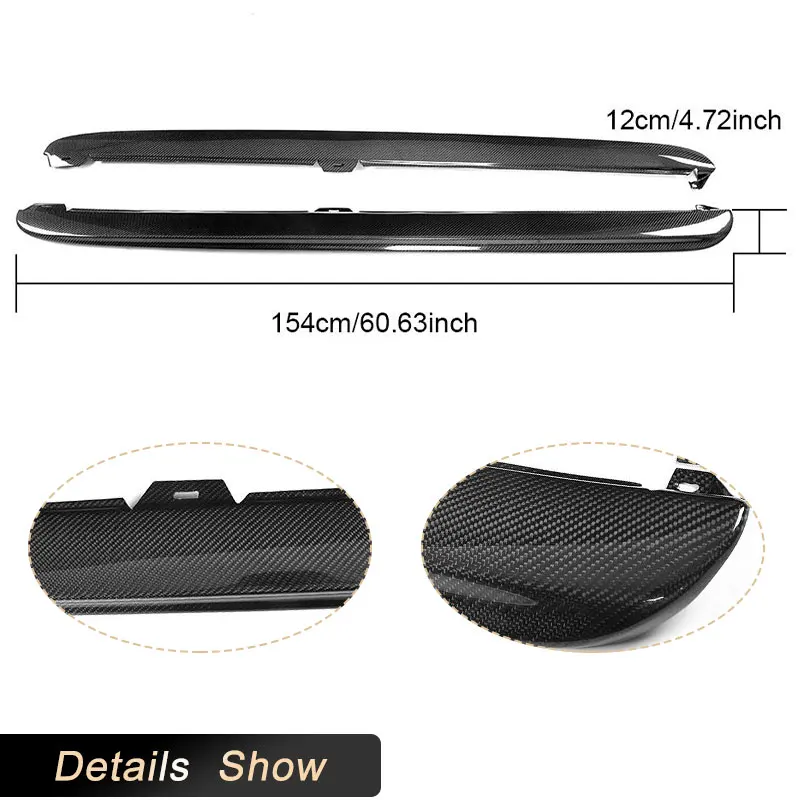 Carbon Fiber Car Side Skirts Extensions for VW Golf 6 MK6 GTI 2010 2011 2012 2013 Racing Side Door Bumper Apron Lip Body Kits