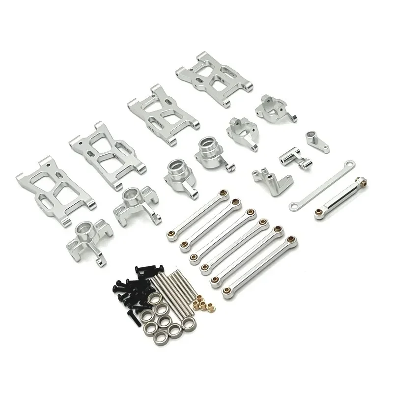 WLtoys 1/14 144016 144018   Kit tazza sterzo tirante braccio oscillante aggiornamento in metallo parti di automobili telecomandate RC