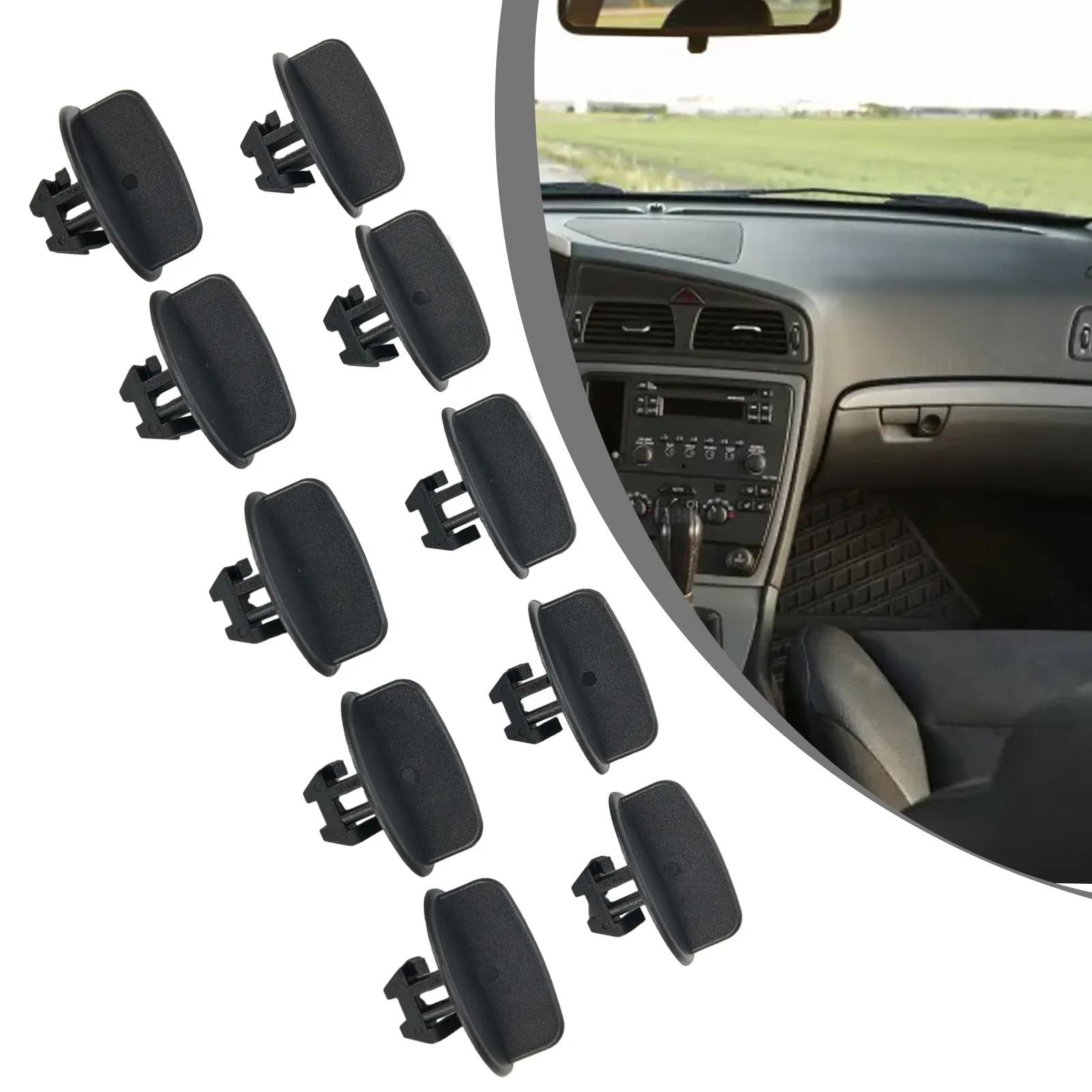 

10pcs/set Car 68034329AA Bumper Lower Deflector Retainer Clips Black Parts For Jeep For Grand Cherokee 2008-2023