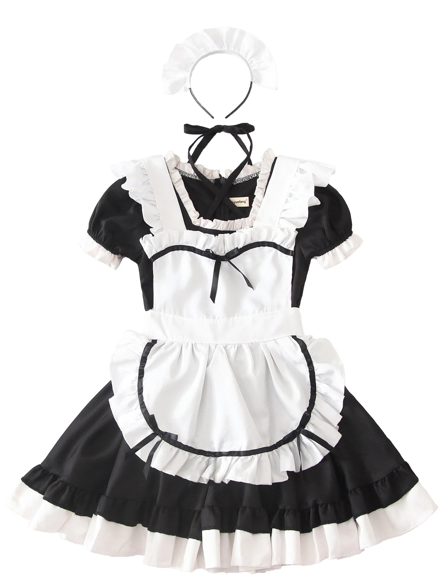 Maid Cosplay Lolita Costume Dress For Girls Japan Animation Style Outfit Plus Size Cute Aesthetic Country French Princess Dress view 4