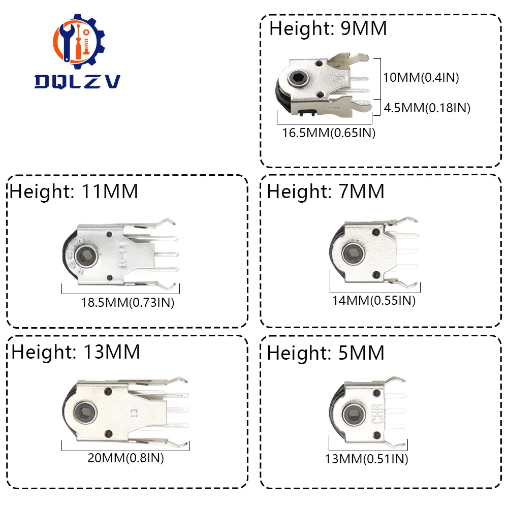 Mouse Encoder Wheel Decoder Mouse Switch Connector Repair Roller Hot 5MM 7MM 9MM 11MM 13MM