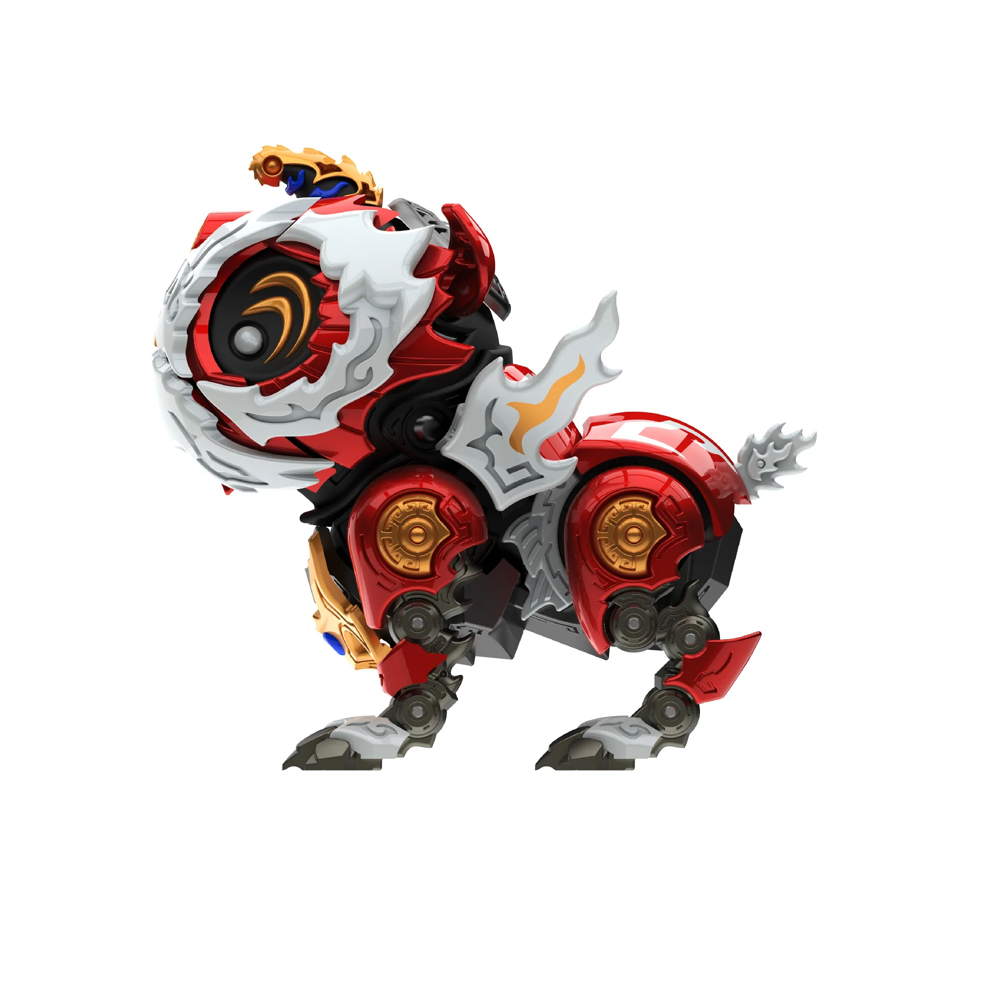 

Chaoplay Guangong Red Lion XWS-0001 Маленький танец льва из сплава Готовая модель Фигурка Орнамент