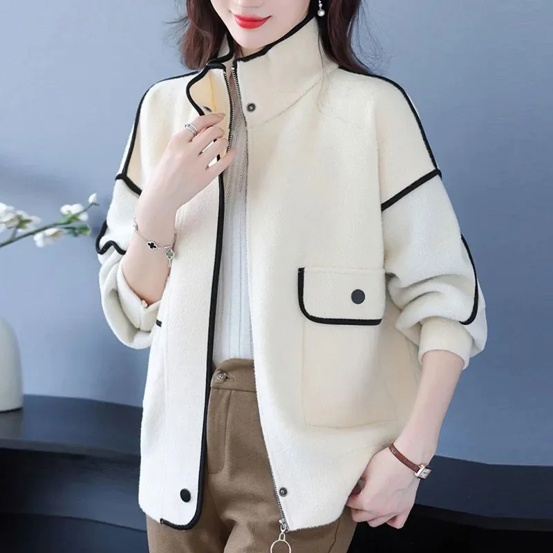 

Spring Autumn Jacket Women's 2024 New Small Fragrance Coat Fashion Loose Outerwear Leisure Outcoat High Quality Female Short Top