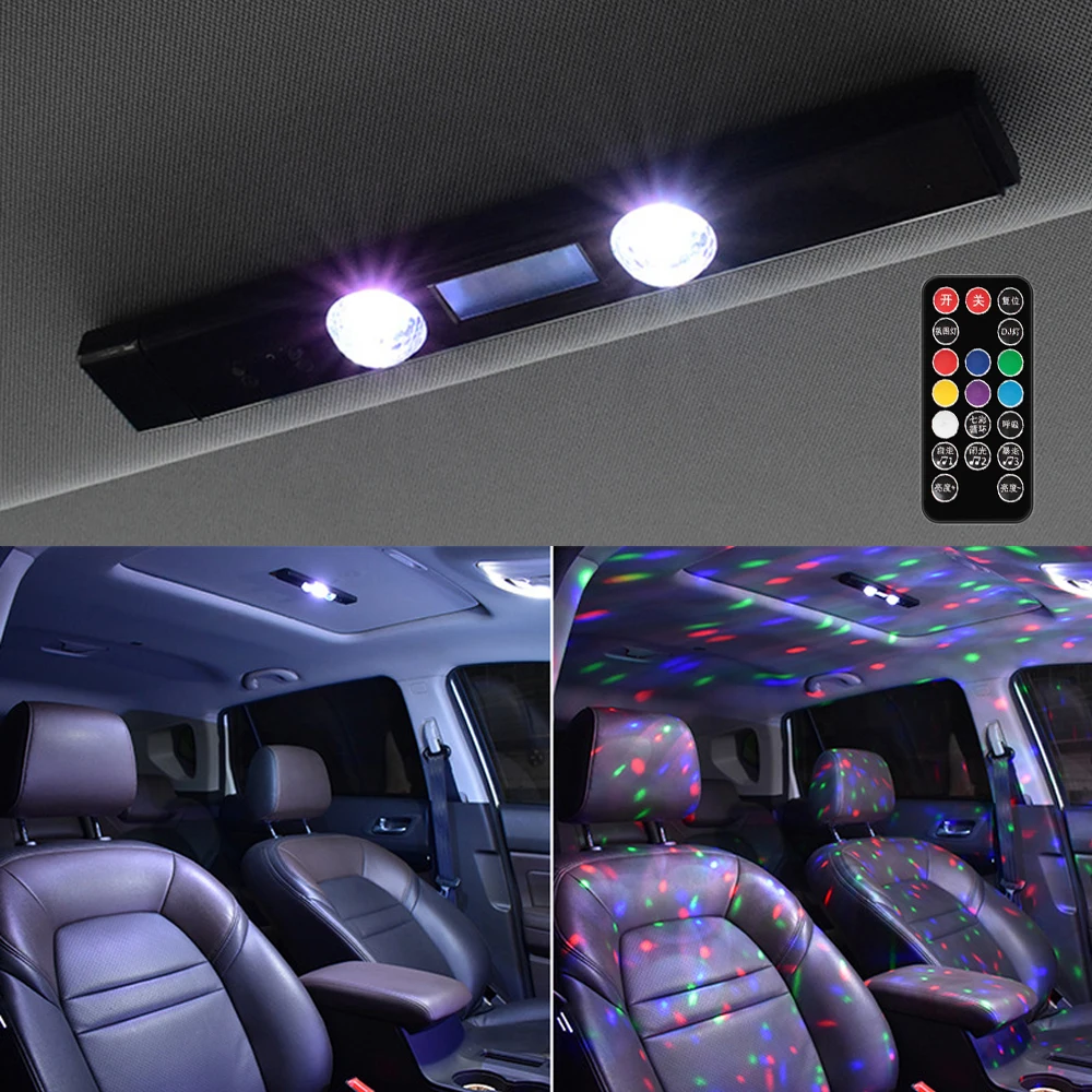 Ambient Lamp Car Atmosphere Lights For Auto Multi-color Portable Decorative Light