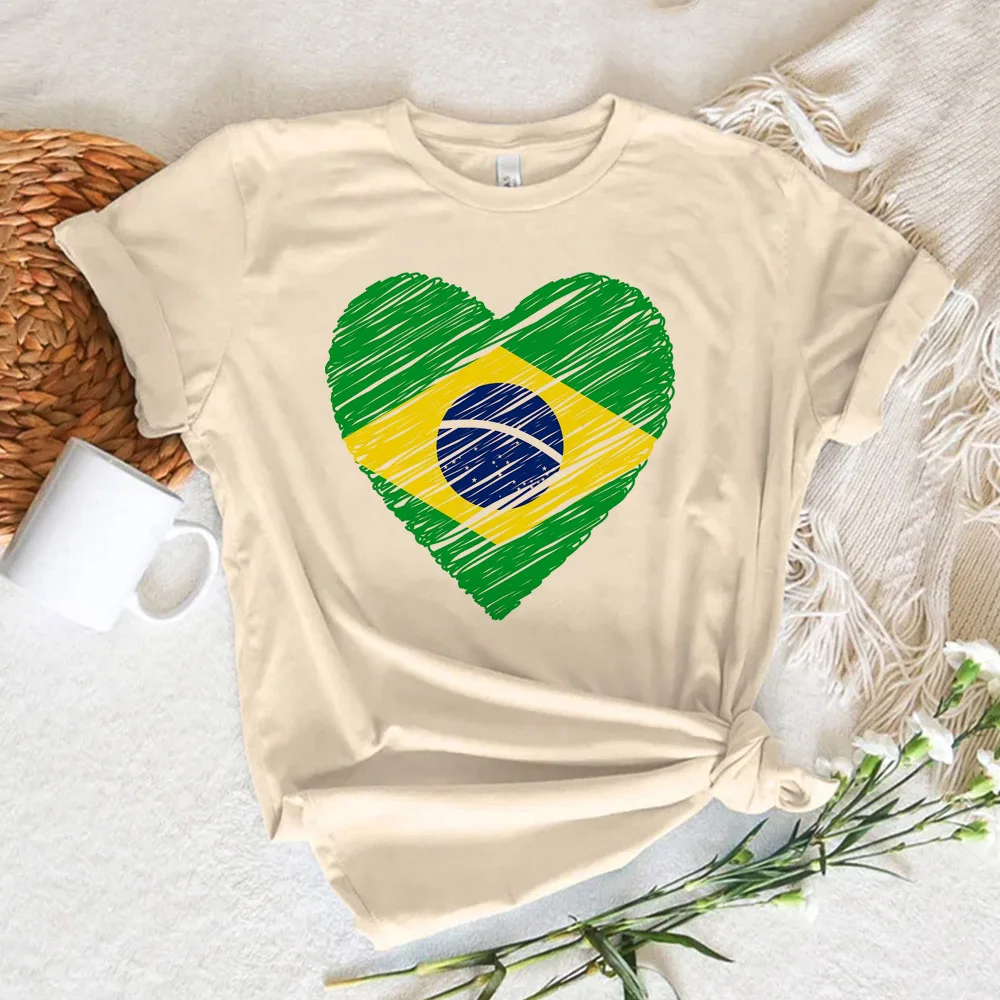 Brazil t-shirts women summer anime Y2K tshirt girl manga designer clothes