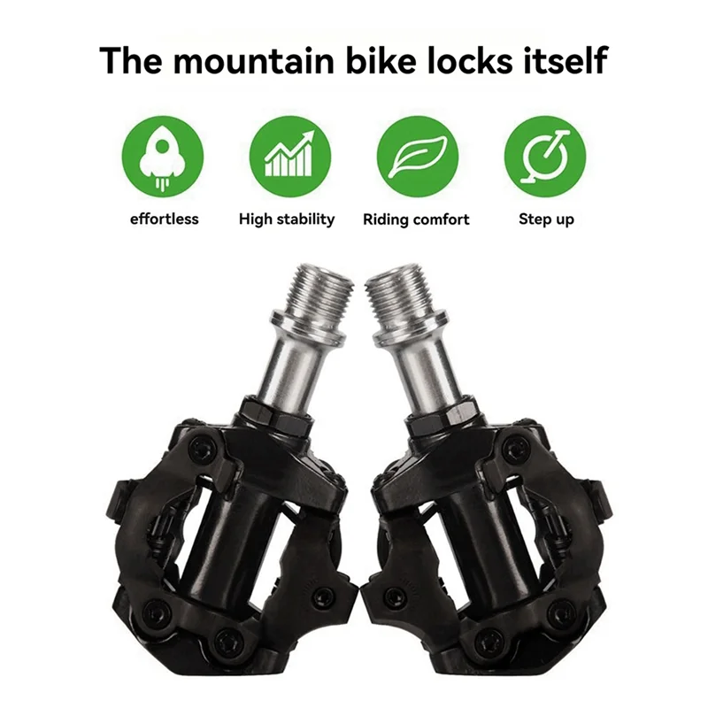

ENLEE Mountain Bike Lock Pedal Bike Lock Pedal Non-Slip Seal Bearing Lock Accessories