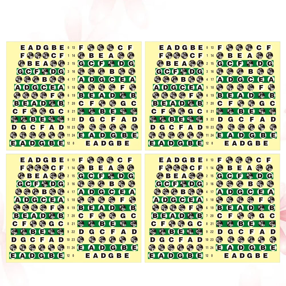 10 Pcs Fret Decals Sticker Nail Stickers Fingerboard Map for Guitar Fretboard Labels