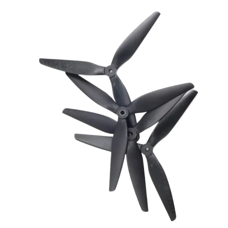 HQProp 10x5x3 1050 Black 10 Inch 3 Blade Carbon Reinforced Nylon Propeller Blades for RC FPV Unmanned Aerial Vehicles