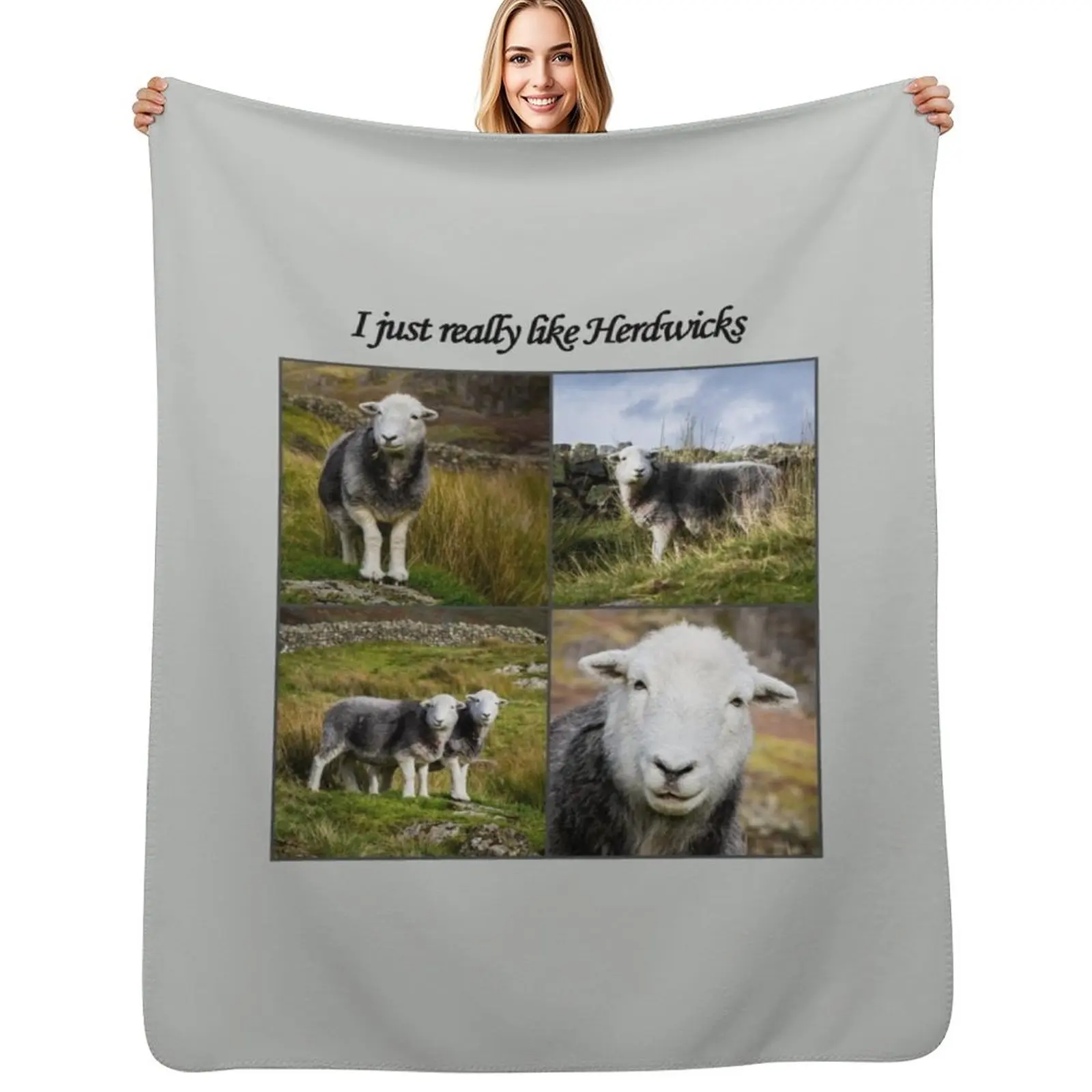 

I Just Really Like Herdwicks Throw Blanket funny gift Vintage halloween Furry Blankets