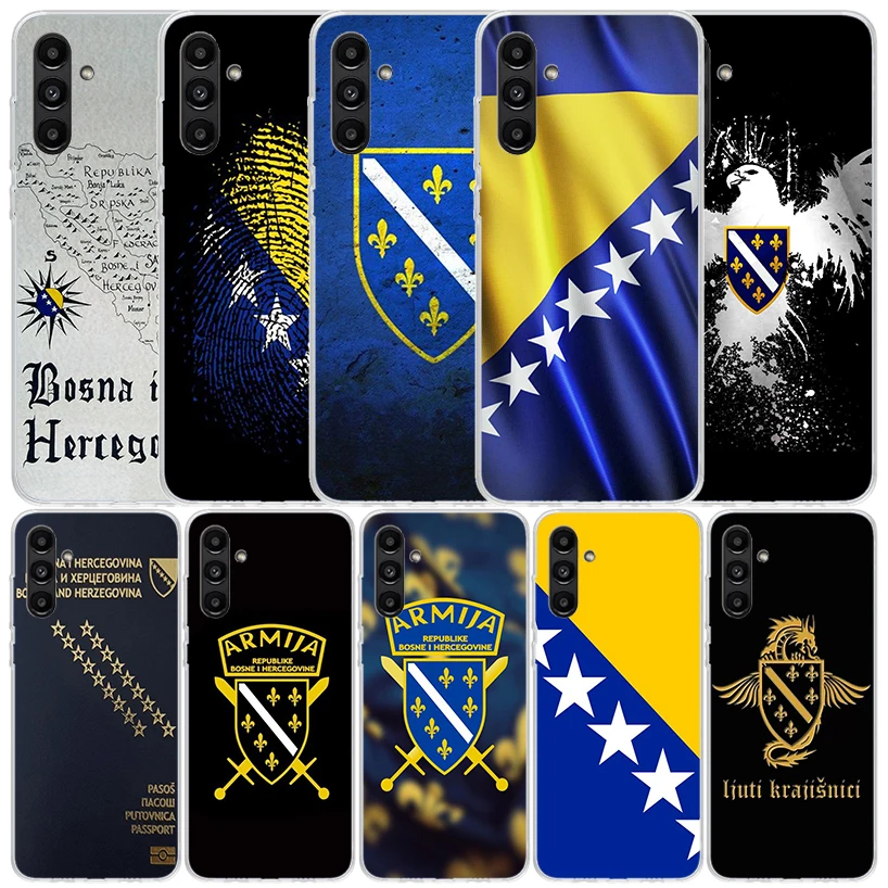 Coque de téléphone drapeau de la bosnie et de la Herzegovina, étui pour Samsung Galaxy A56 A55 A54 A53 A16 A15 A14 A13 A36 A35 A34 A33 A26 A25 A24 A23 A05S A