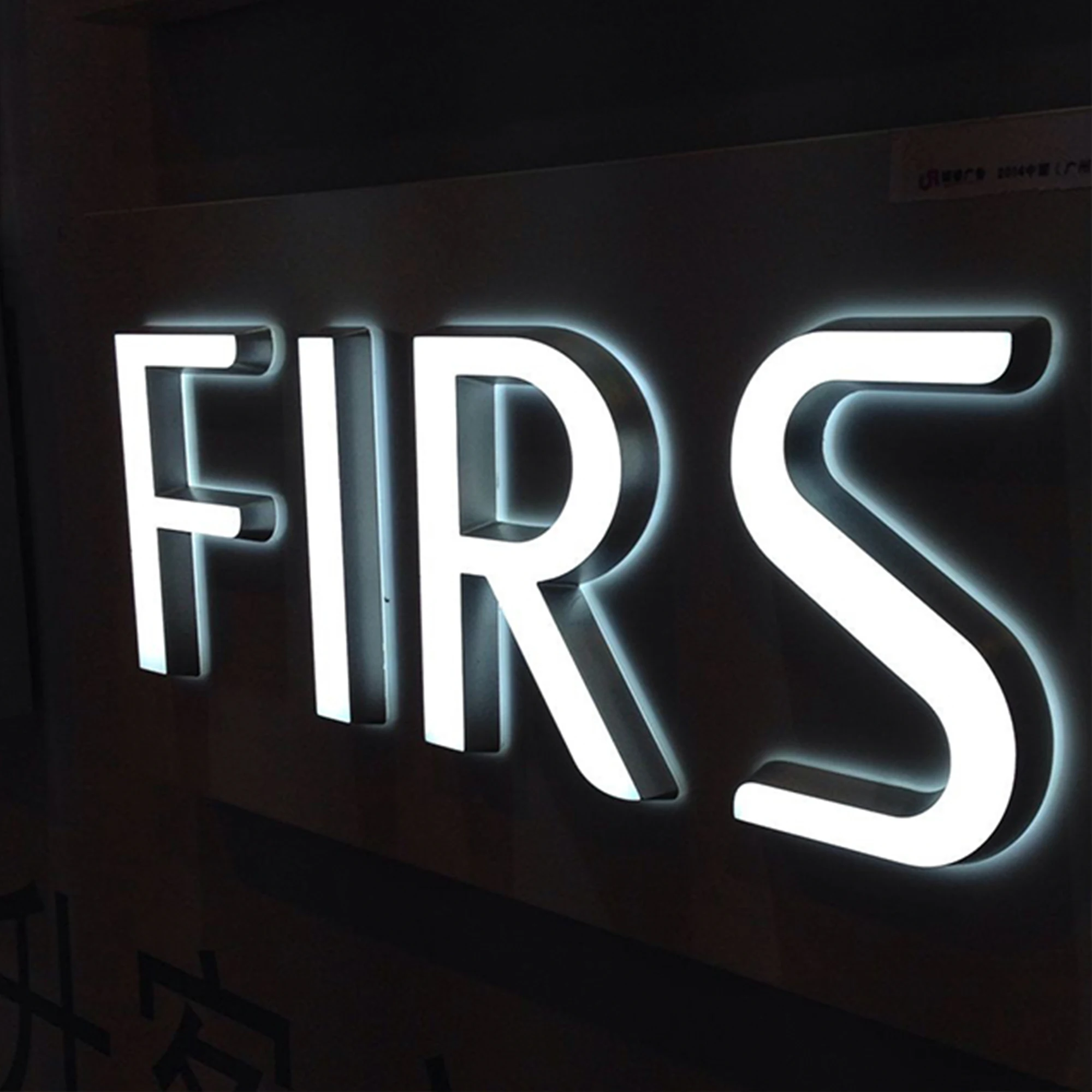 Letras acrílicas 3D LED Dual-lit, Corte monocromático, Sinal de iluminação frontal e traseira, Empresa, Negócios, Loja, Sinalização, Publicidade personalizada