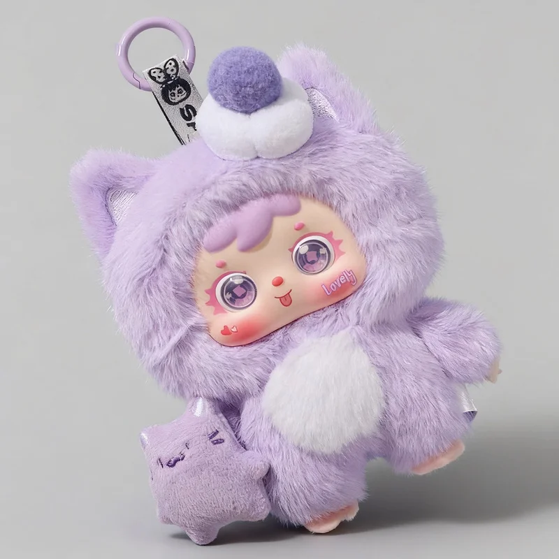 صموئيل عناق عناق الآيس كريم لطيف الحيوانات الأليفة سلسلة أفخم صندوق أعمى لطيف صموئيل دمية حقيبة تزيين مُثبت المفاتيح دمية مفاجأة لعبة هدية