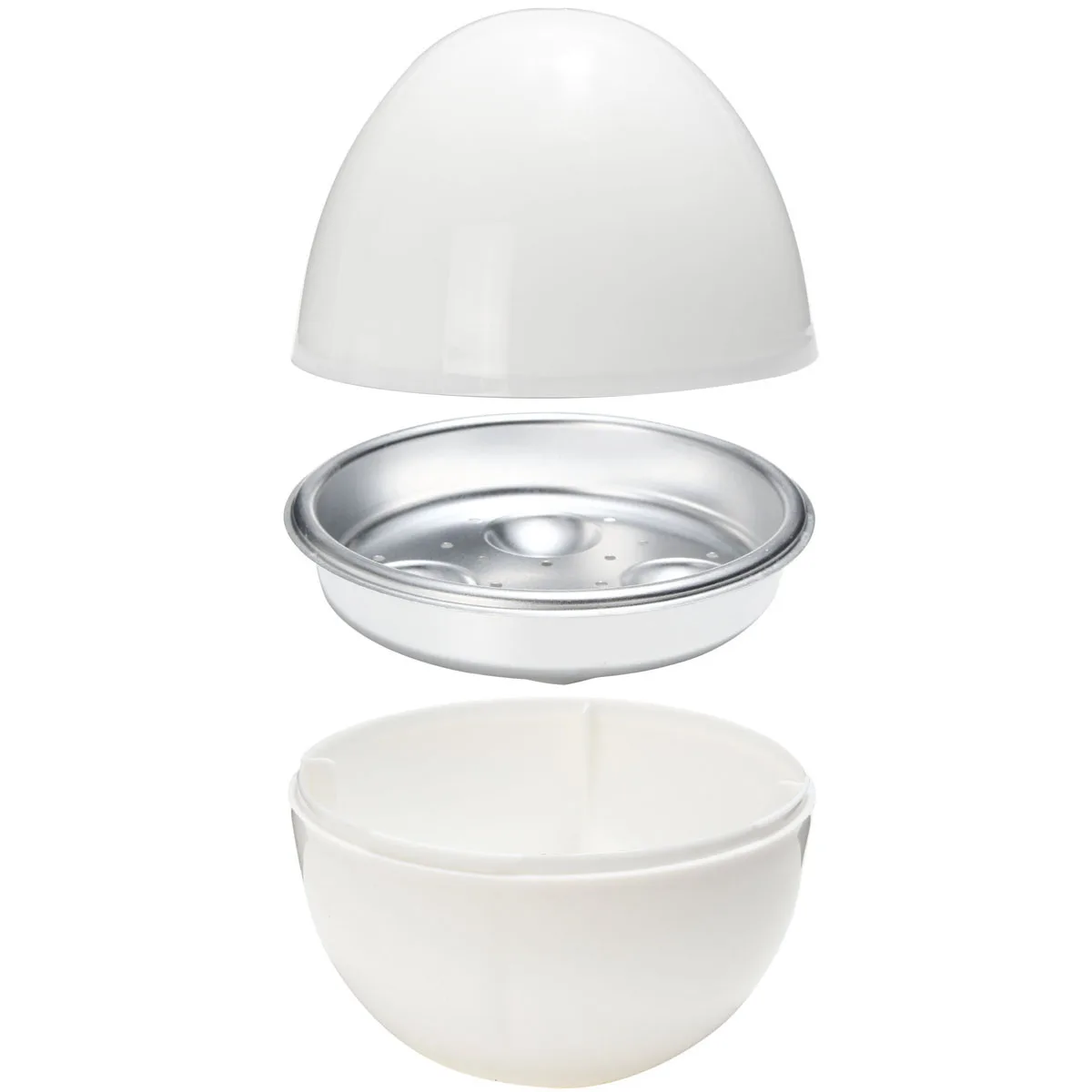 

Steamer Microwave Egg Boiler Round Shape 4 Egg Capacity Easy Clean Safe Pp Aluminum Alloy Automatic Temperature Control