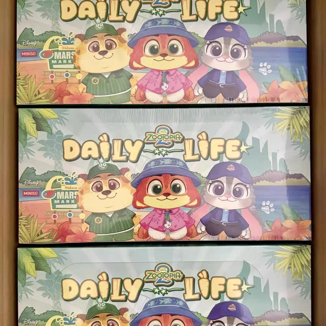 

2025 Disney подлинная Zootopia 2 City Residents виниловая плюшевая глухая коробка настольный орнамент игрушка в подарок