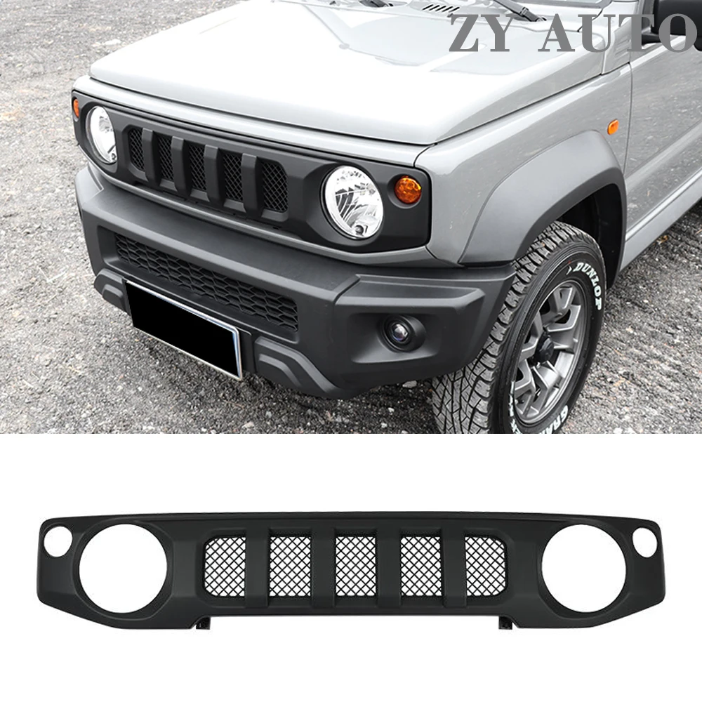 For Suzuki Jimny JB64 JB74 2019 20 21 22 23 24 25 Car Front Grille Front Bumper Decoration Racing Grills Exterior Accessories