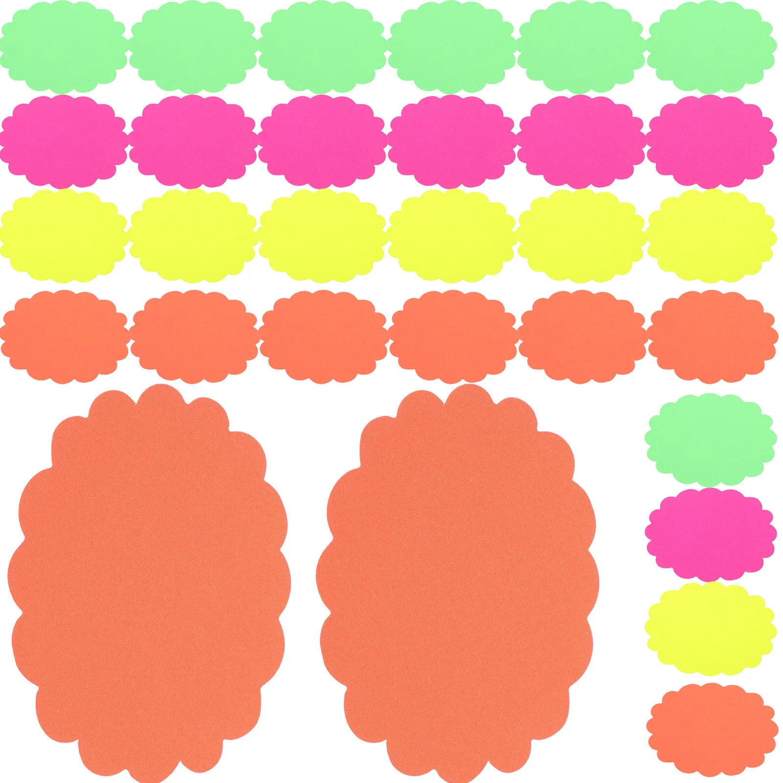 

80 шт. разноцветных бумажных вырезок в форме вспышек для декора доски, стен, поделок и украшения для вечеринок