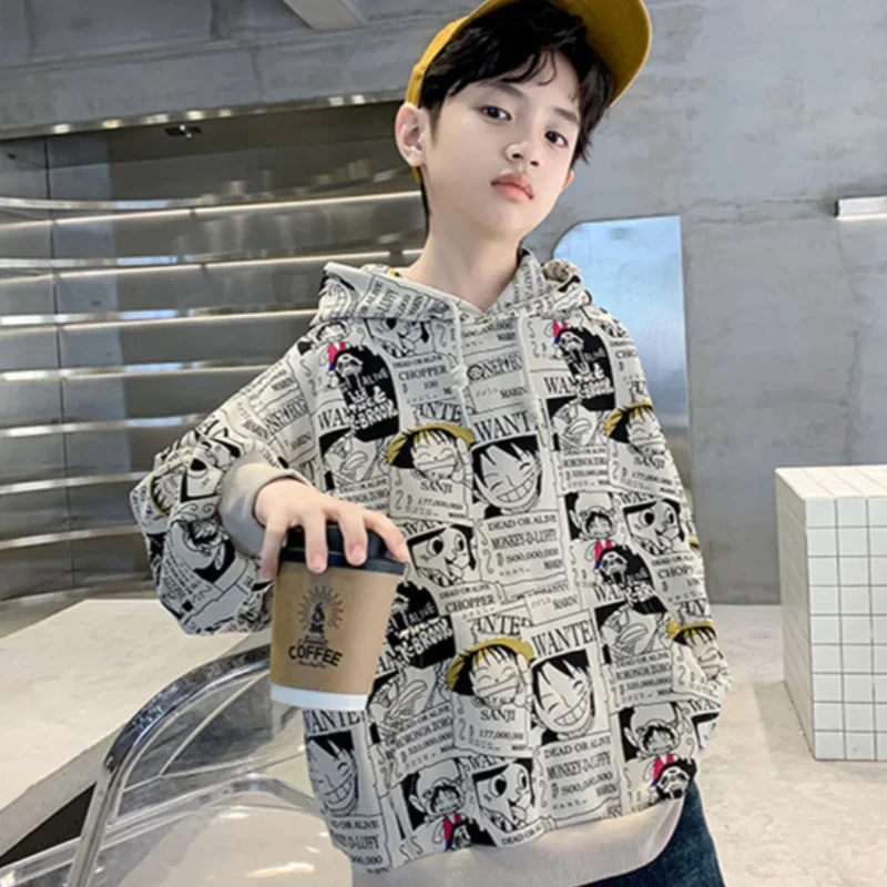 Boys Hoodies Sweatshirts Cotton Tops Outwear 2024 Cartoon Spring Autumn Kids High Quality Children's Clothing