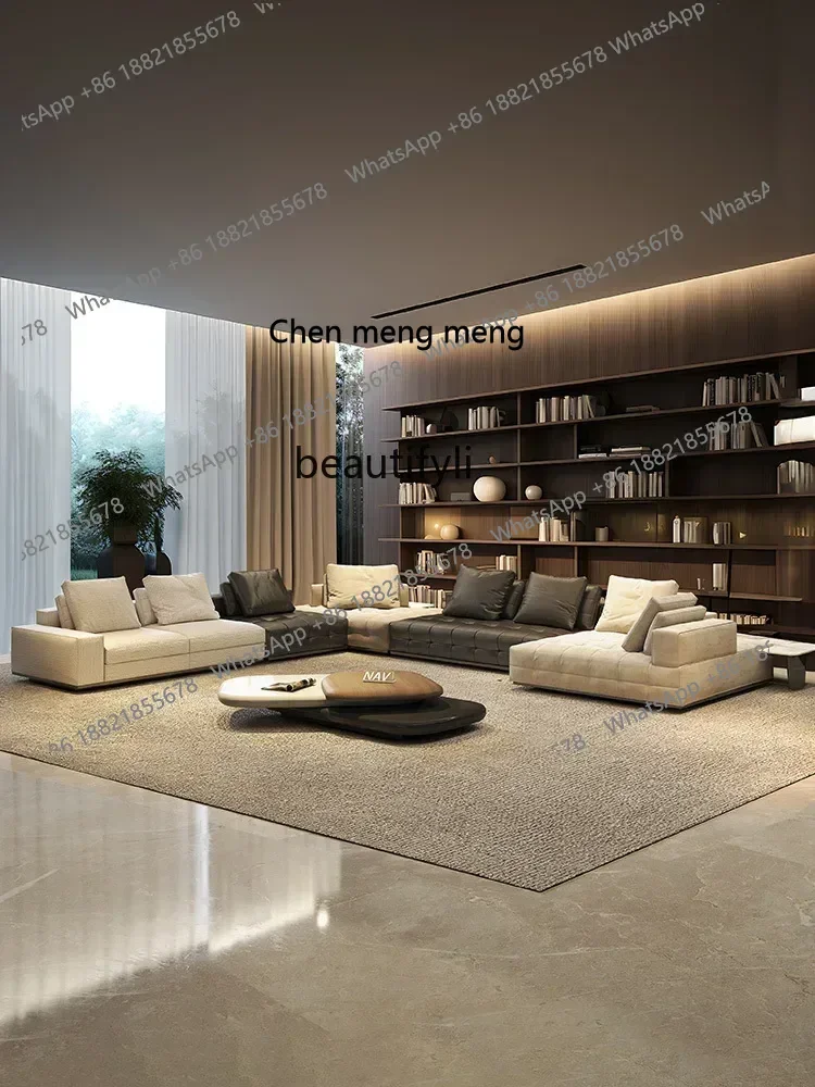 z183  Fabric sofa light luxury modern simple living room large flat U-shaped corner designer