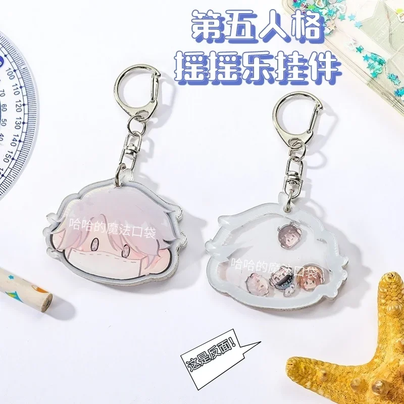 Anime Identity Ⅴ Luca Balsa  Aesop Carl Emma Woods Cosplay Acrylic Rocker Key Chain Student Backpack Pendant Official