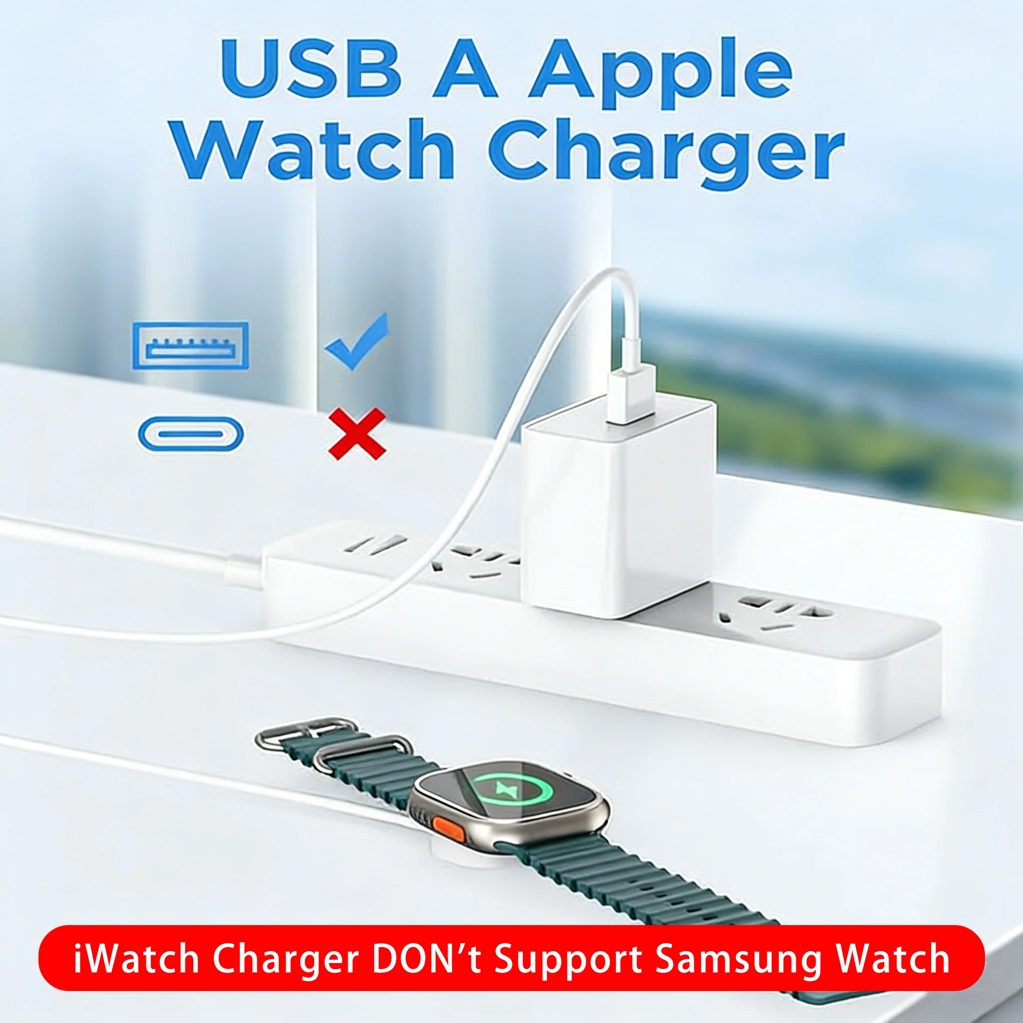 TIMESS Magnetic USB A TYPE-C Fast Watch Charger For IPhone Watch Series Ultra 11 10 9 8 7 6 Cable Charging For IWatch 4 3 2 1 SE image 6