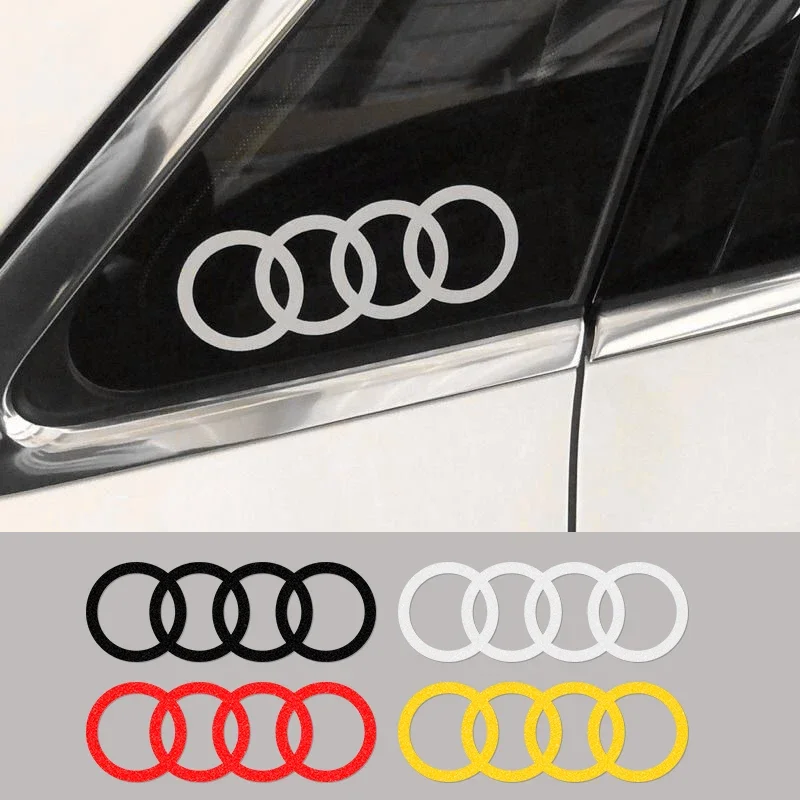 

For Audi A3 A4 B8 8P 8V B6 A5 A6 C7 Q5 B9 B7 C6 A1 Q7 Q3 TT Car Reflective Body Window Trunk Decoration Stickers Car Accessories